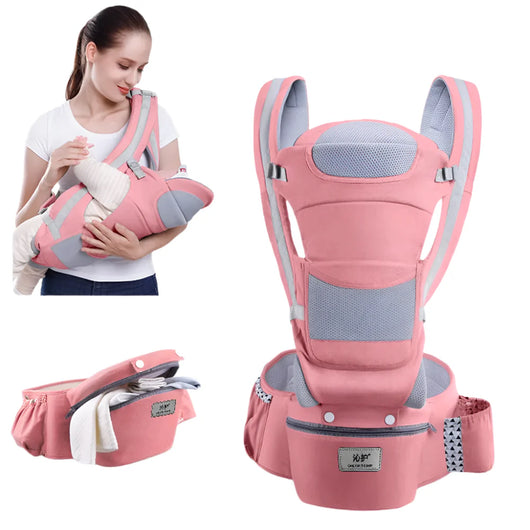 Baby Carrier Ergonomic Kangaroo Cherry Pink seasons