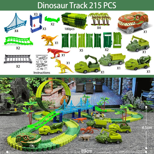 Climbing Electric Engineering Dinosaur Railway Car
