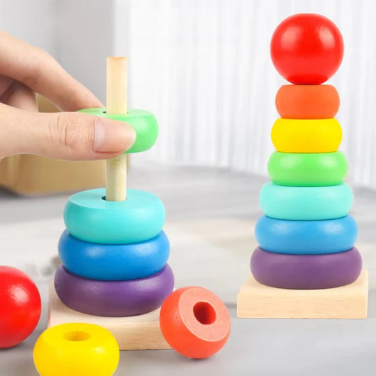Wooden Geometric Shape Sorting Puzzle