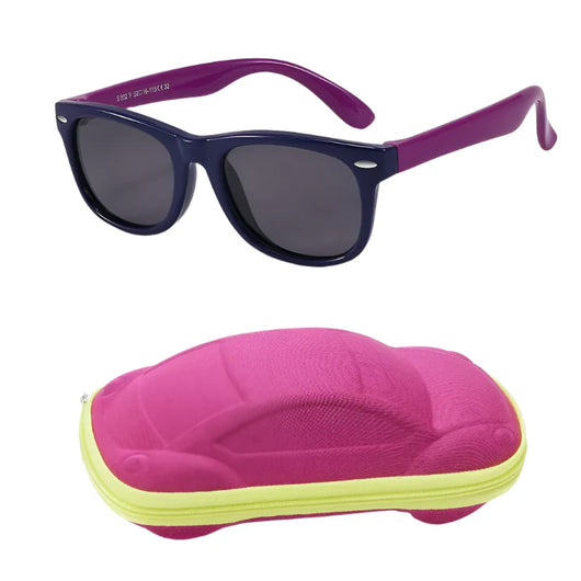 Kids Polarized UV Sunglasses Dark Blue Purple