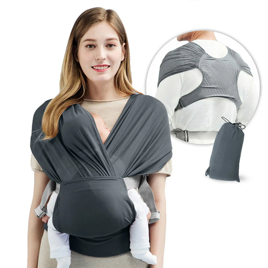 Ergonomic Baby Carrier Sling Wrap Gray