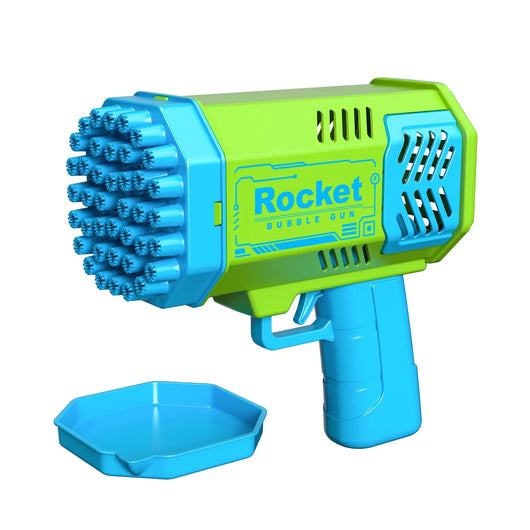 40 Hole Electric Bubble Gun Toy Green