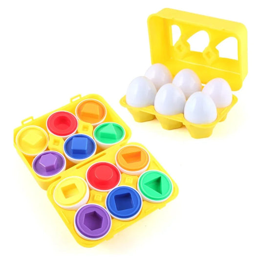 Matching Eggs Color & Shape Sorter 6Pcs in Yellow box