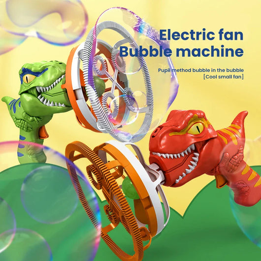 Dinosaur Bubble Gun with Fan