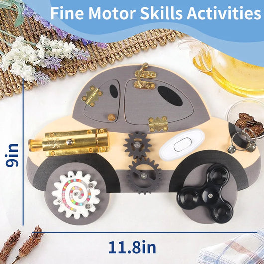 Wooden Montessori Steering Busy Board