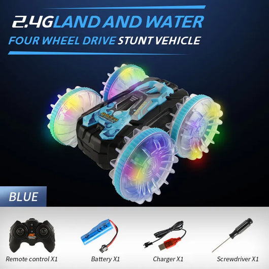Kids Water Land RC Stunt Car