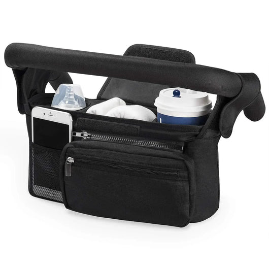 Multi Compartment Stroller Organizer Black