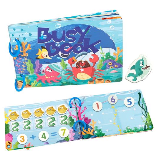 Reusable Montessori Sticker Book Ocean
