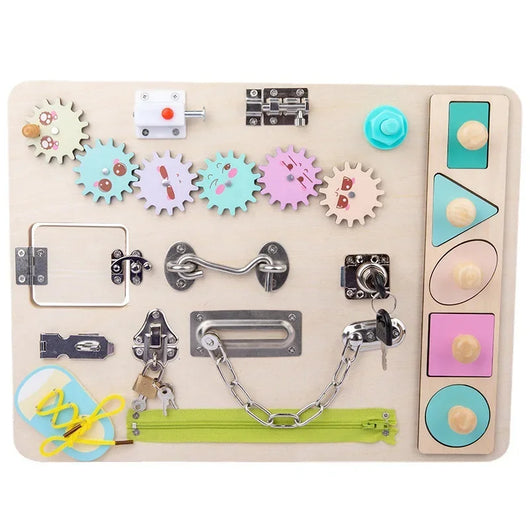 Wooden Montessori Busy Board