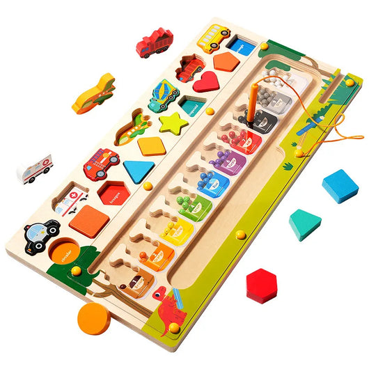 3 in 1 Magnetic Montessori Puzzle Board
