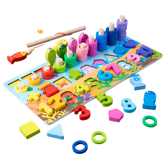 Wooden Educational Puzzle Toy 762 4in1