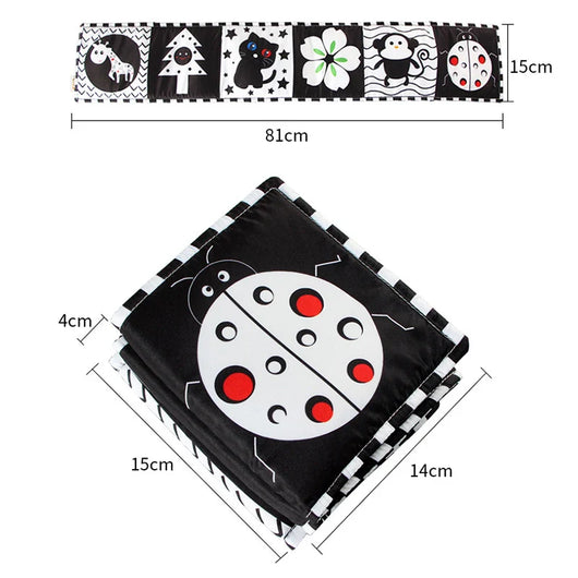 Montessori-Inspired Baby Bed Mobile – High Contrast Visual Soother