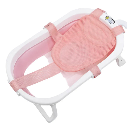 Adjustable Baby Bath Net Mat Pink