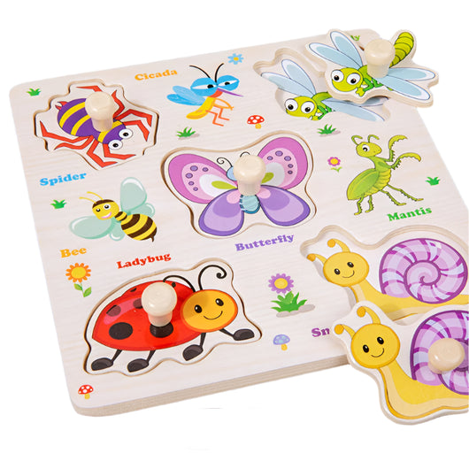 3D Montessori Wooden Puzzle Insect