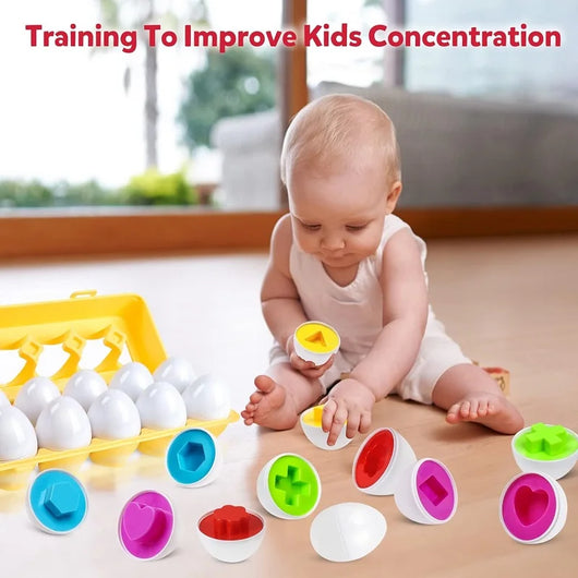 Matching Eggs Color & Shape Sorter