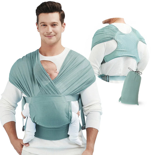 Ergonomic Baby Carrier Sling Wrap Green