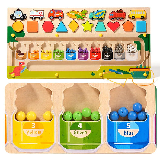 3 in 1 Magnetic Montessori Puzzle Board