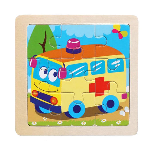 Kids Wooden Jigsaw Puzzle Ambulance