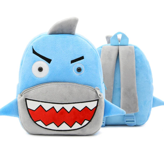 Kids Plush Cartoon Backpack Shark