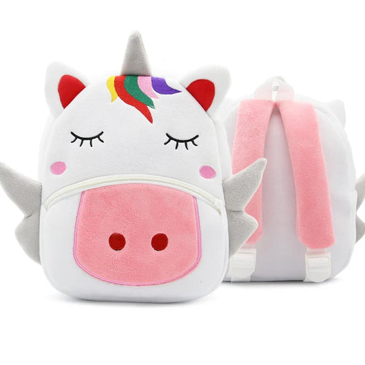 Kids Plush Cartoon Backpack Unicorn