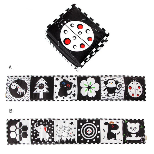 Montessori-Inspired Baby Bed Mobile – High Contrast Visual Soother Ladybug