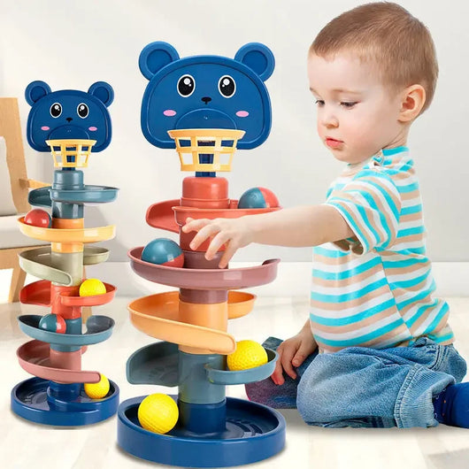 Rolling Montessori Ball Tower