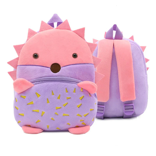 Kids Plush Cartoon Backpack Hedgehog