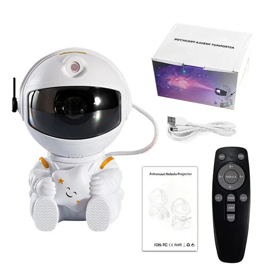 Kids Astronaut Space Projector White star