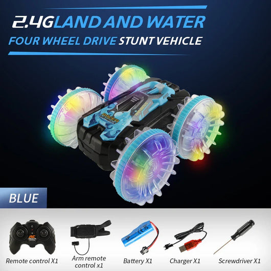 Kids Water Land RC Stunt Car
