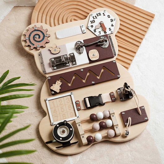 Montessori Bear Busy Board – Double the Fun, Double the Learning
