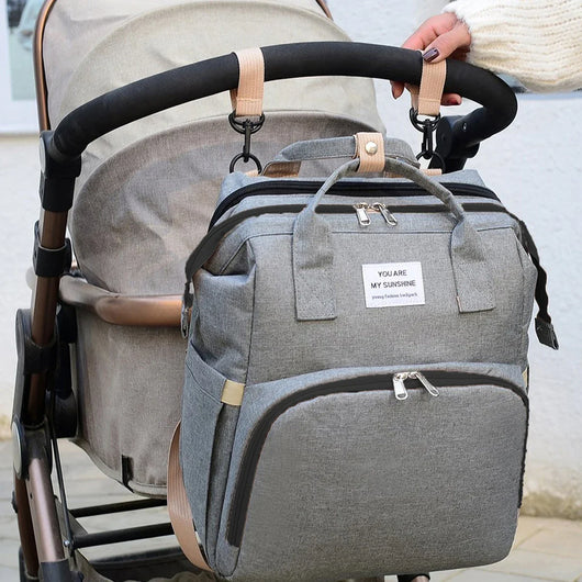 Baby Foldable Bed Diaper Bag with Changing Station