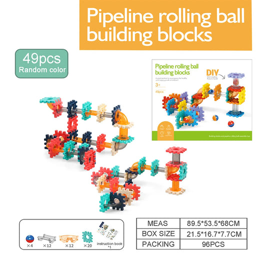 Slide and Marble Run Block Set 49PCS