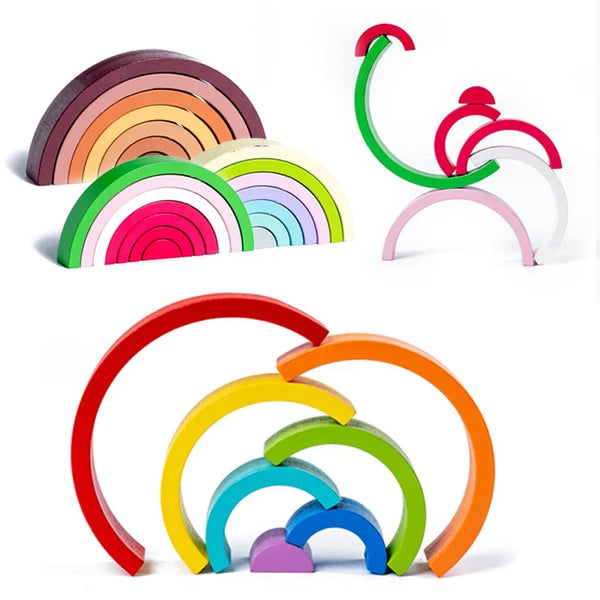 Rainbow Montessori Blocks