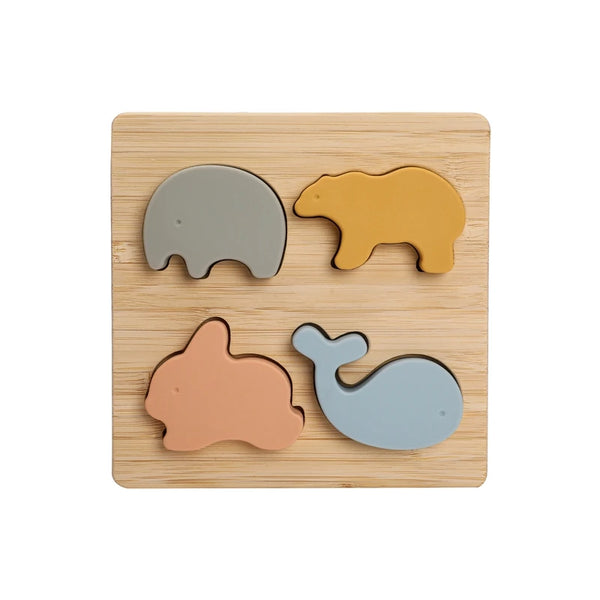 Animal Silicone Puzzle Montessori Toys