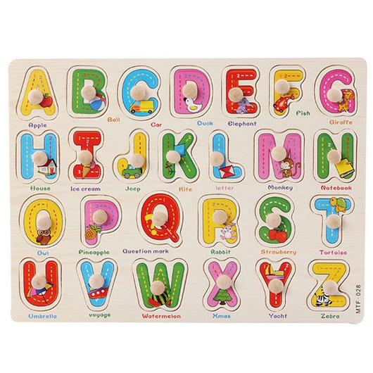 Montessori Wooden Puzzle Board Alphabet 1