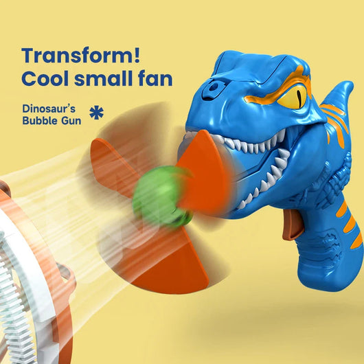 Dinosaur Bubble Gun with Fan