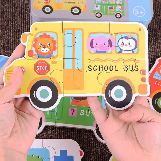 Baby Montessori Animal Number Matching Puzzle Game