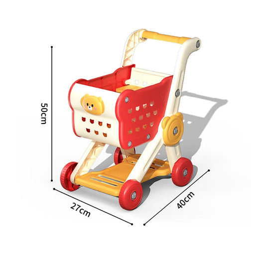 Kids Shopping Cart Trolley Play Toy Set