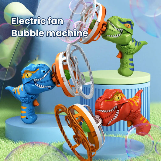 Dinosaur Bubble Gun with Fan