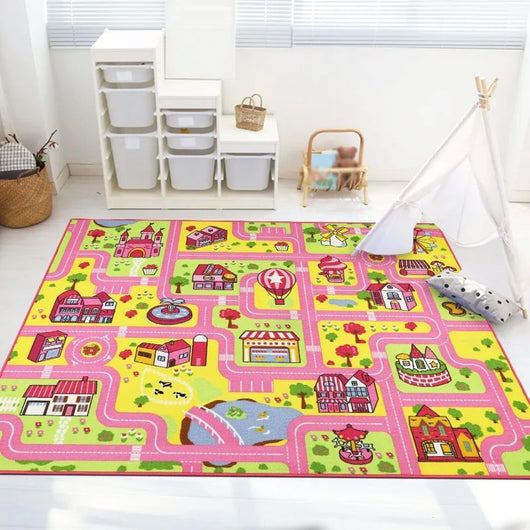 Traffic Road Car Play Rug