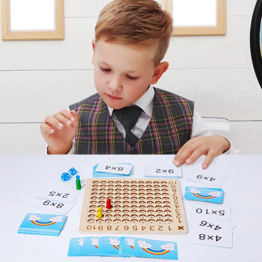 99 Multiplication Table Wooden Math Game