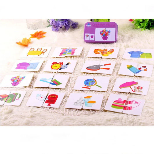 Baby Montessori Animal Number Matching Puzzle Game