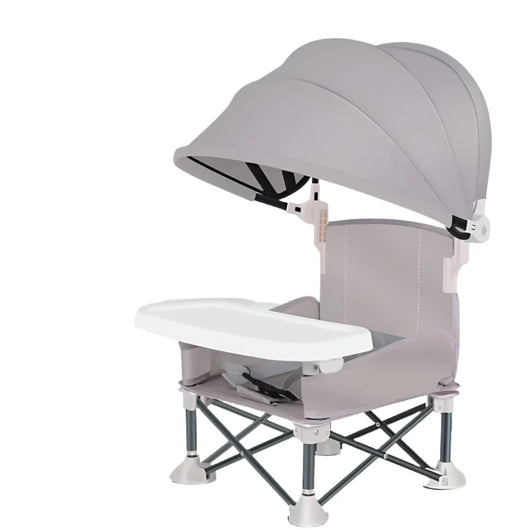 Portable Baby Seat Grey-fluffy