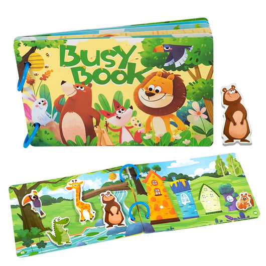 Reusable Montessori Sticker Book Animal