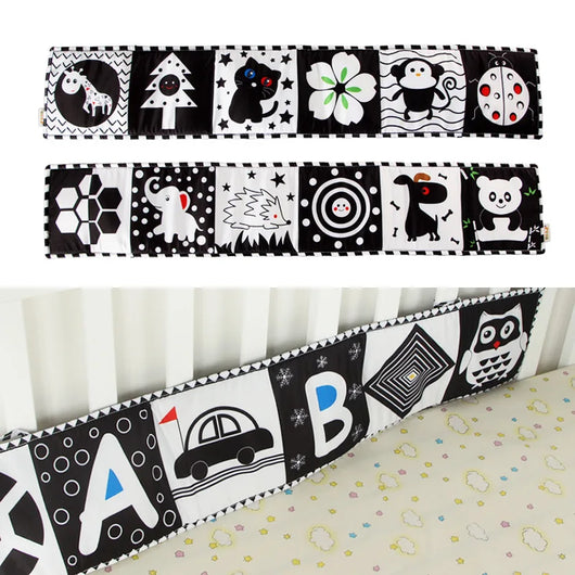 Montessori-Inspired Baby Bed Mobile – High Contrast Visual Soother