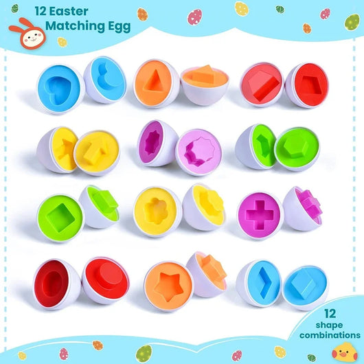 Matching Eggs Color & Shape Sorter