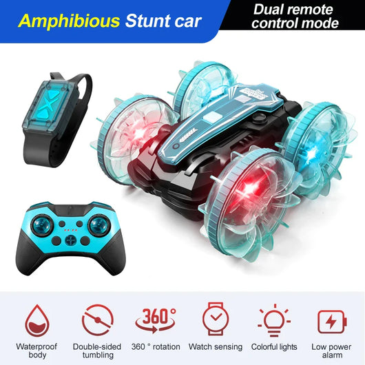 Kids Water Land RC Stunt Car