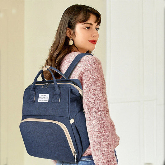 Baby Foldable Bed Diaper Bag with Changing Station