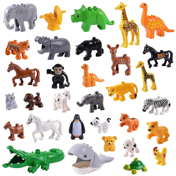 Montessori Zoo Animal Building Blocks