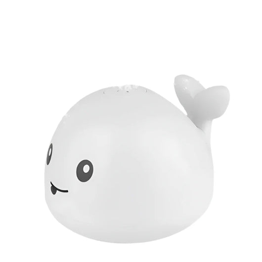 Whale LED Light Water Spray Toy White